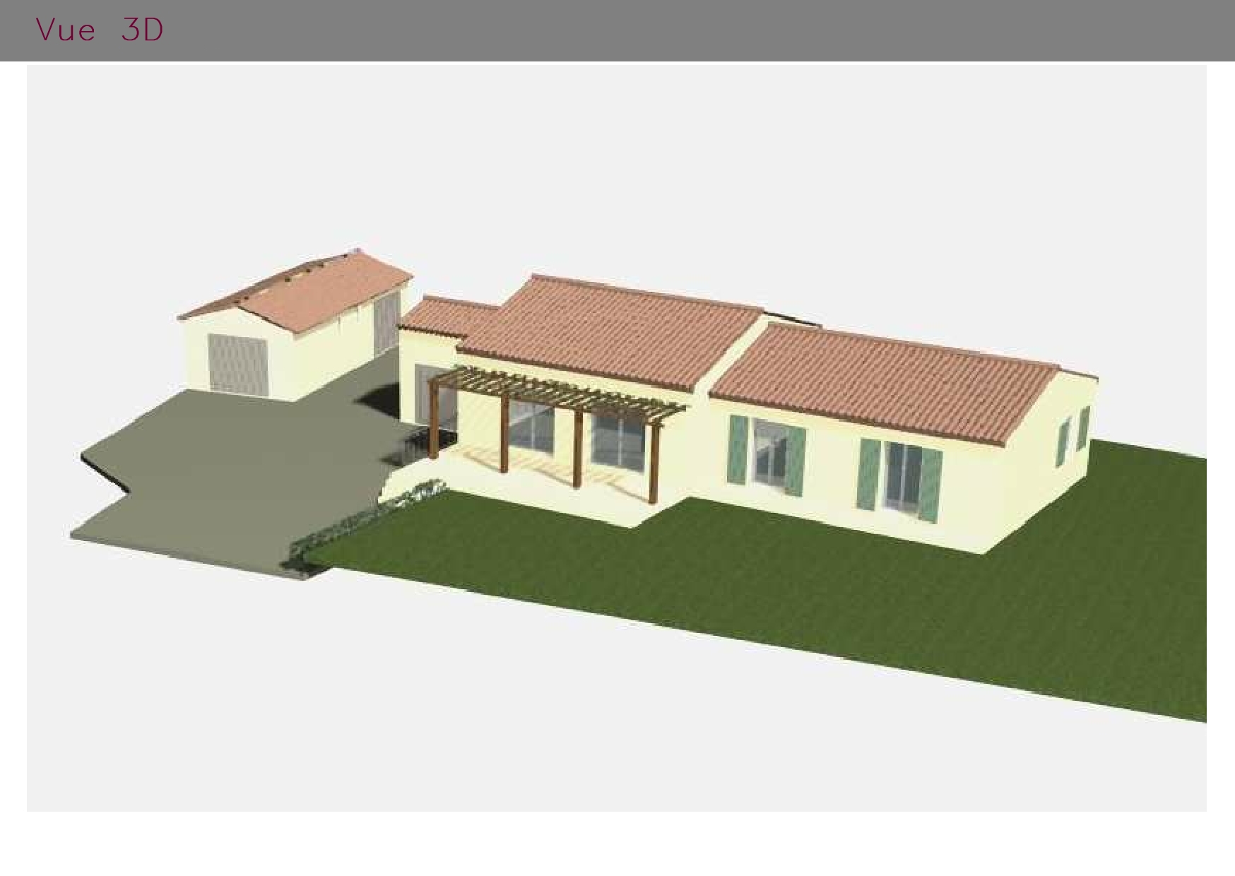 Maison modélisée en 3D